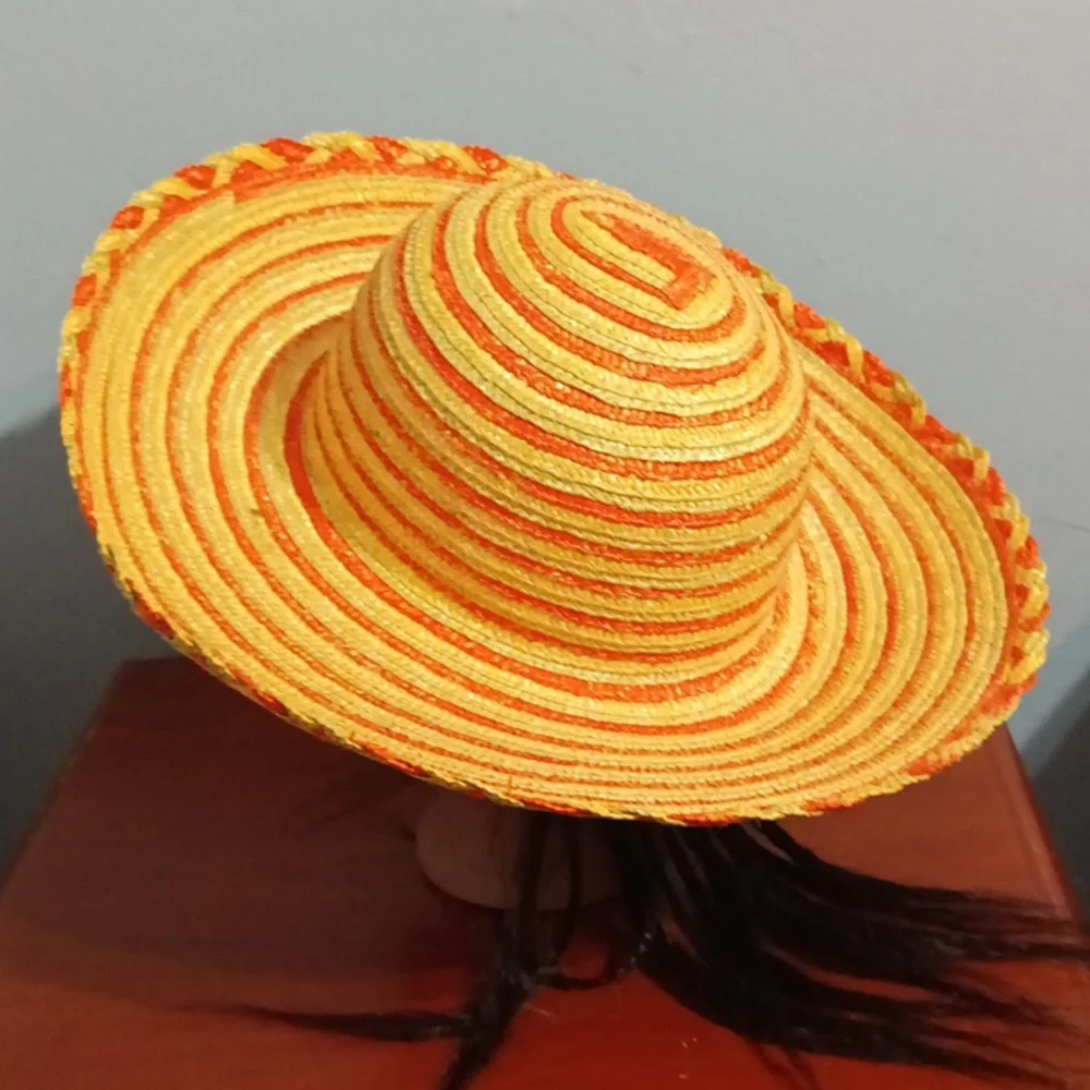 Street smart by Betmar women's orange green and tan summer hat 🌞⛱️